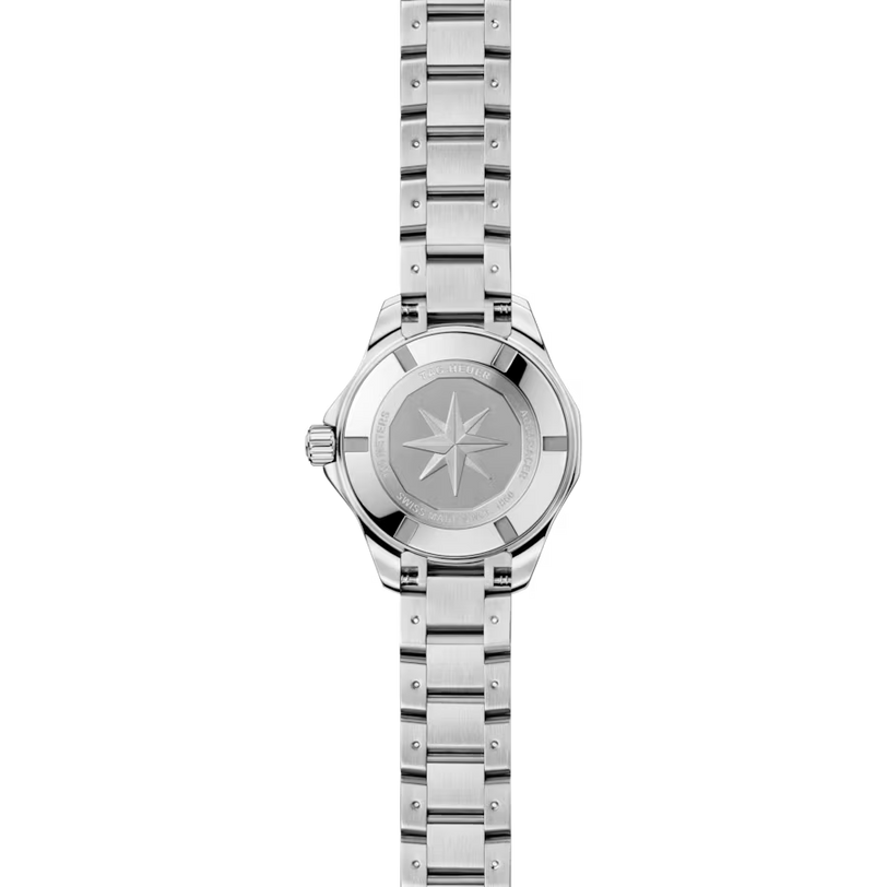 Aquaracer Professional 100 Solargraph | 28mm, Steel, Mother-of-pearl Dial, Womens Watch