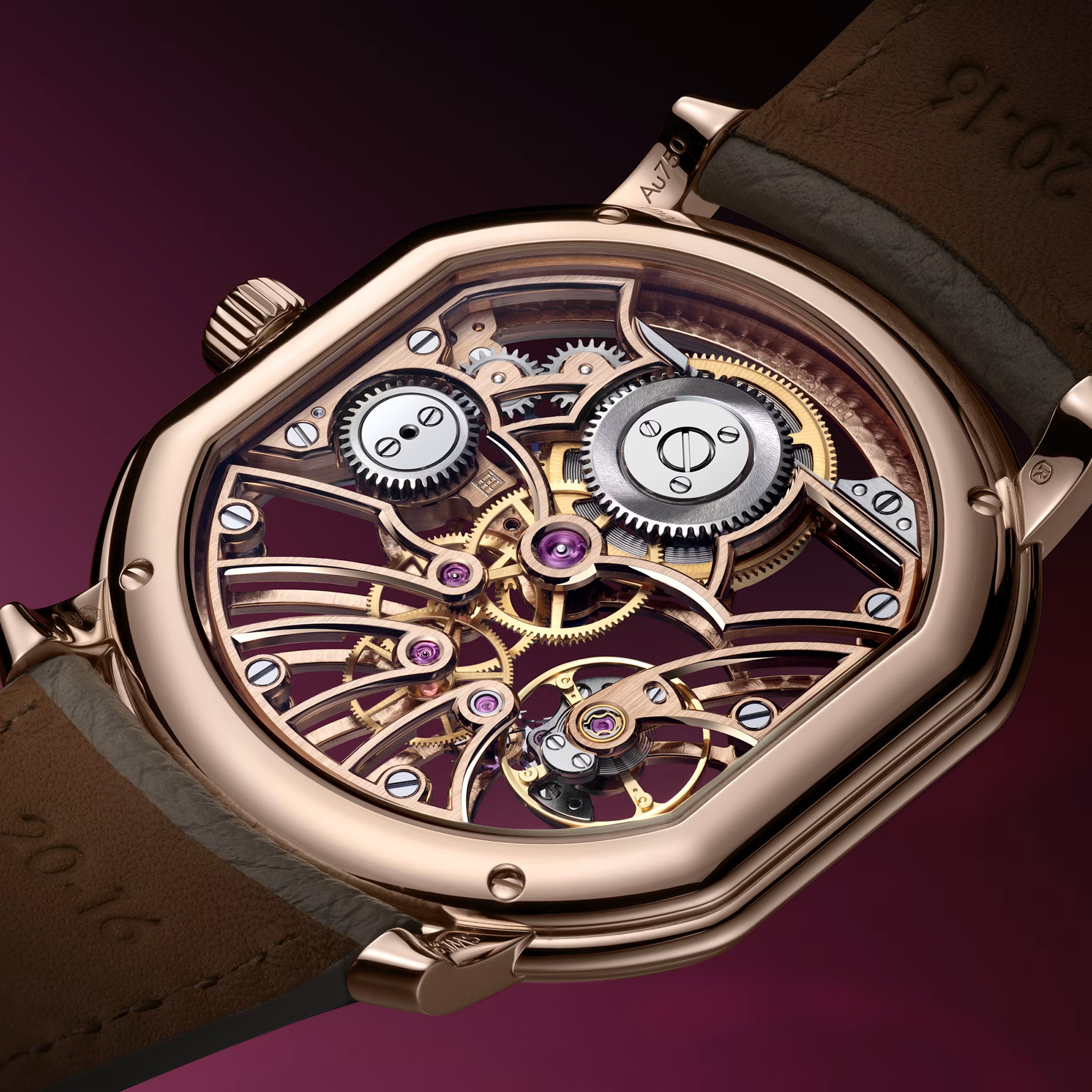 Extra Plat Rose Gold Skeleton | 38mm, Rose Gold, Men's Watch