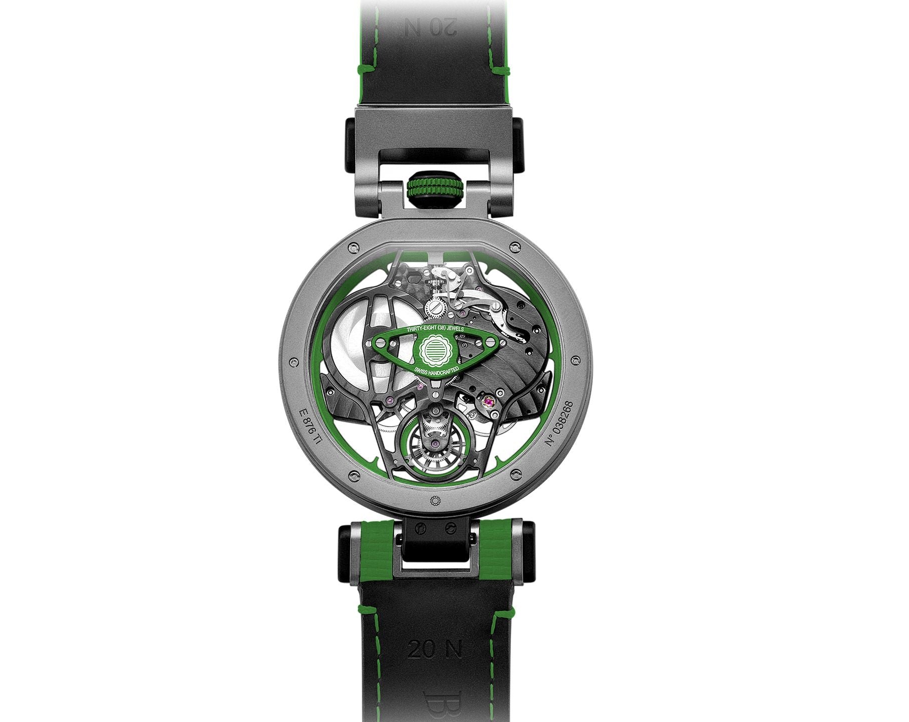 The APERTO 1 | 42mm, Titanium Case, Rubber Strap