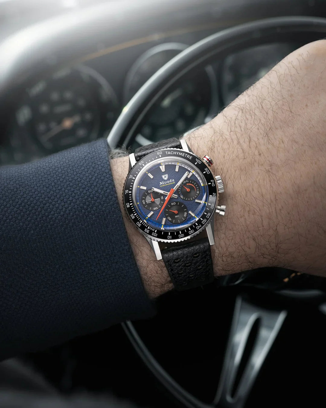 Chronoking Mecaquartz Racing Blue | 38mm, Mens Watch