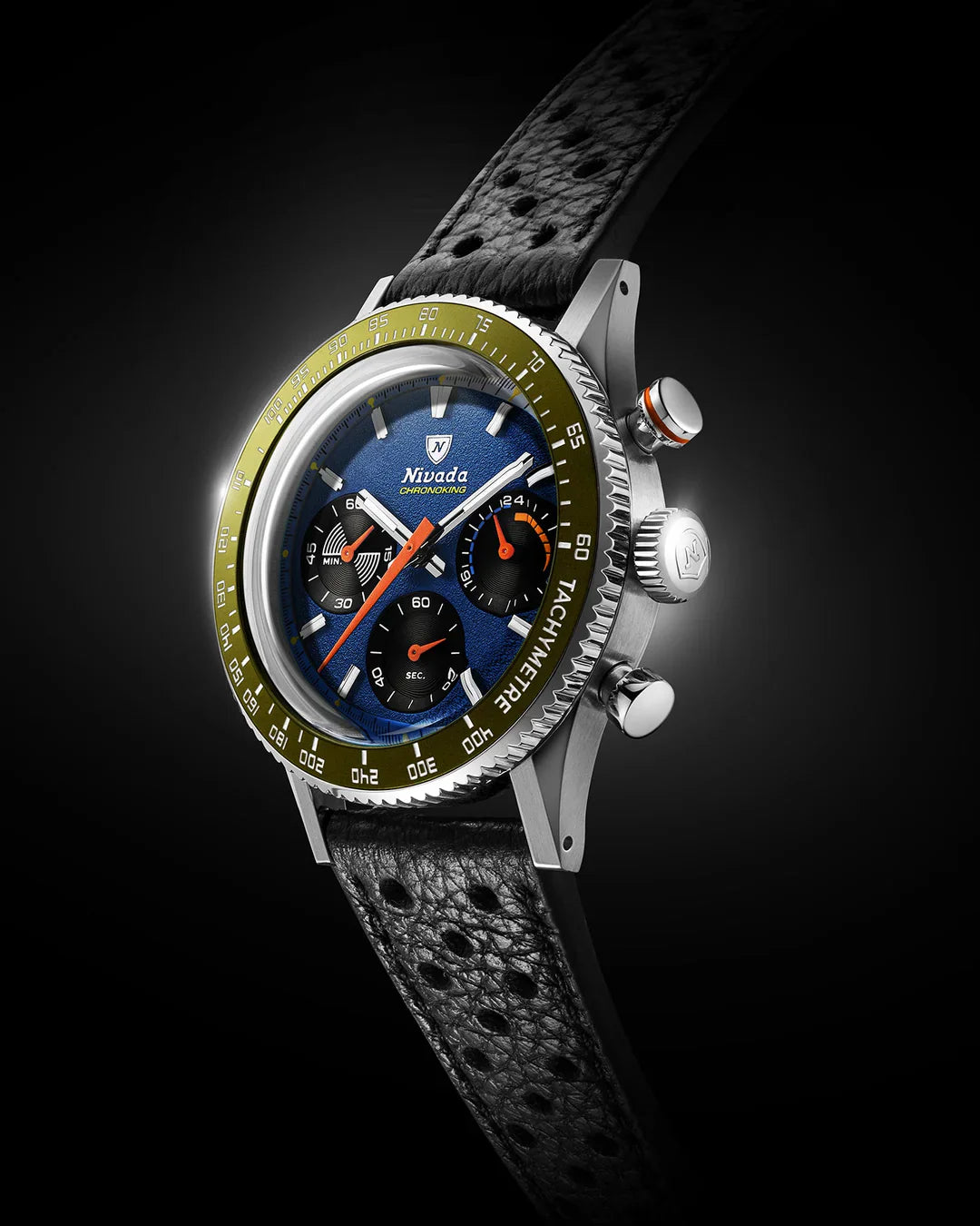 Chronoking Mecaquartz Racing Blue | 38mm, Mens Watch