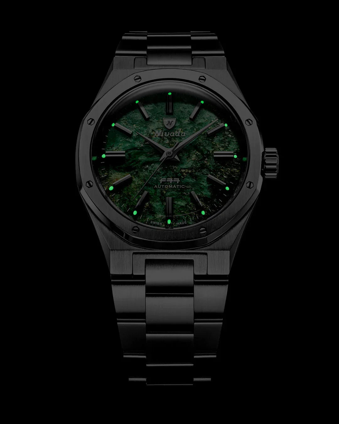 F77 SST Green Aventurine MK2 | 38mm, Mens Watch