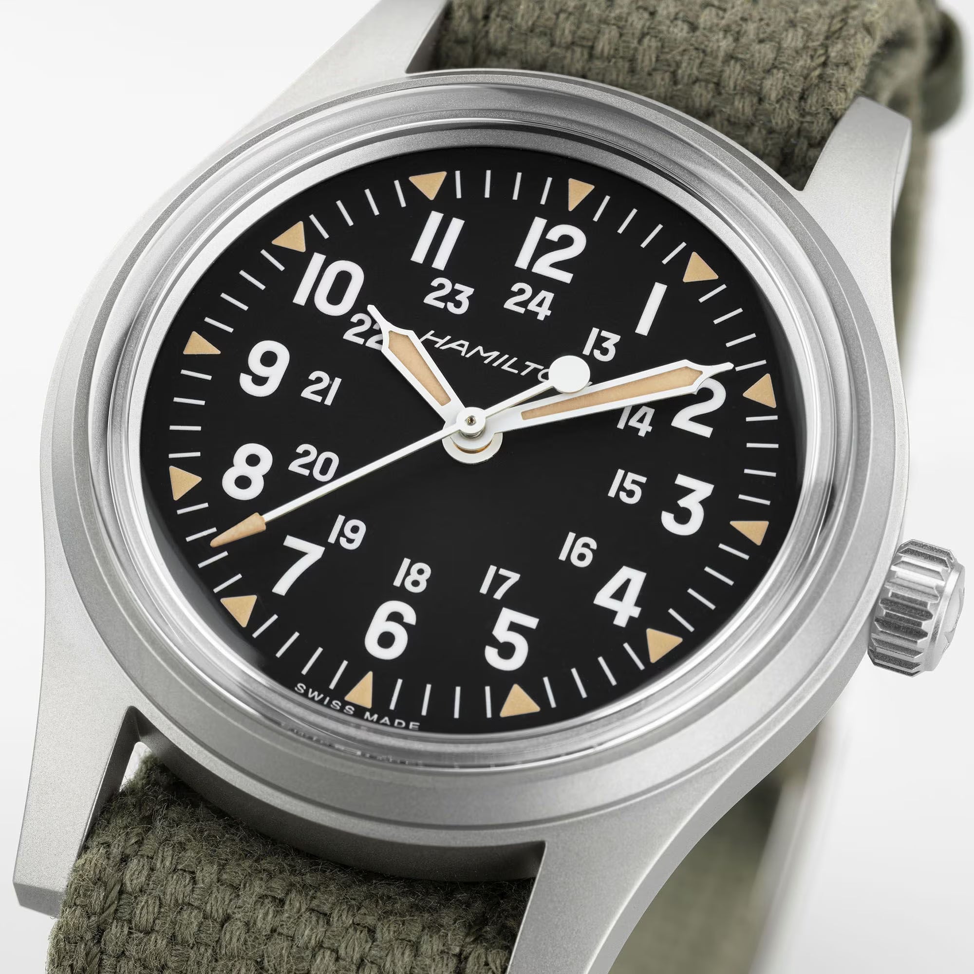 Khaki Field Mechanical 250 | 36mm, NATO Strap, Black Dial