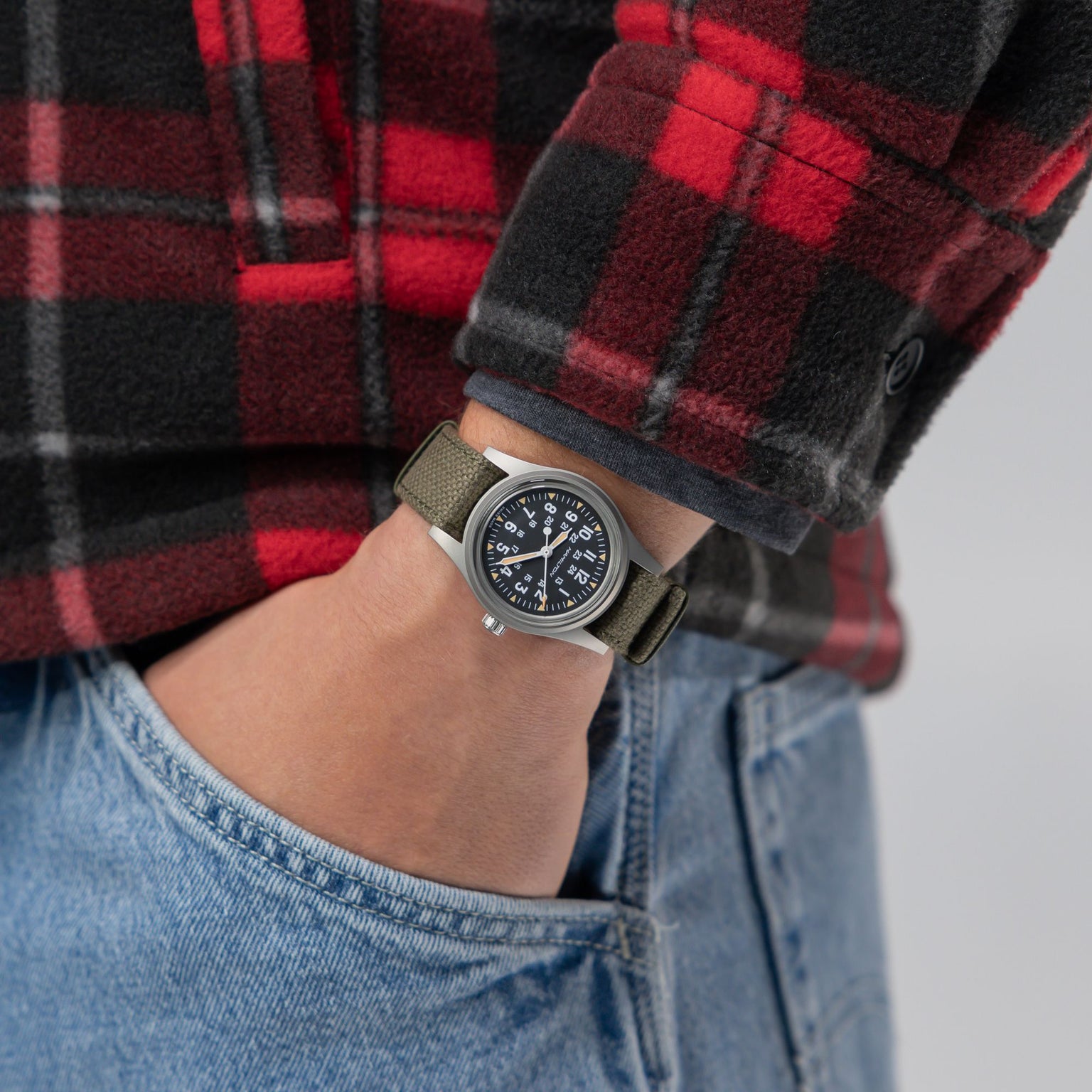 Khaki Field Mechanical 250 | 36mm, NATO Strap, Black Dial