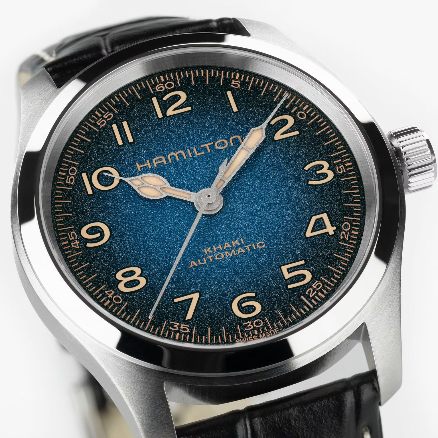 Khaki Field Murph 38 Blue | 38mm, Leather, Men's Watch