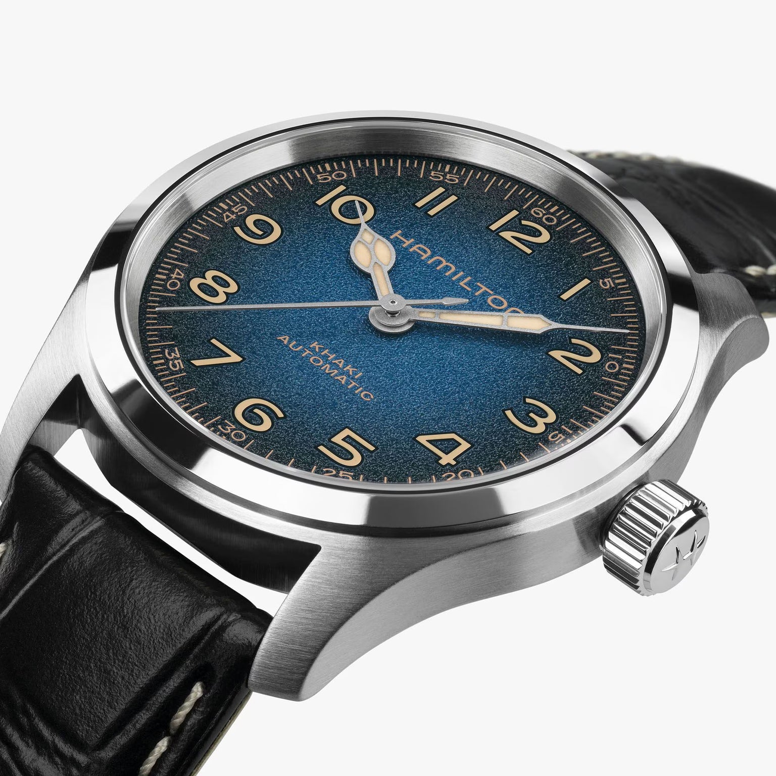 Khaki Field Murph 38 Blue | 38mm, Leather, Men's Watch