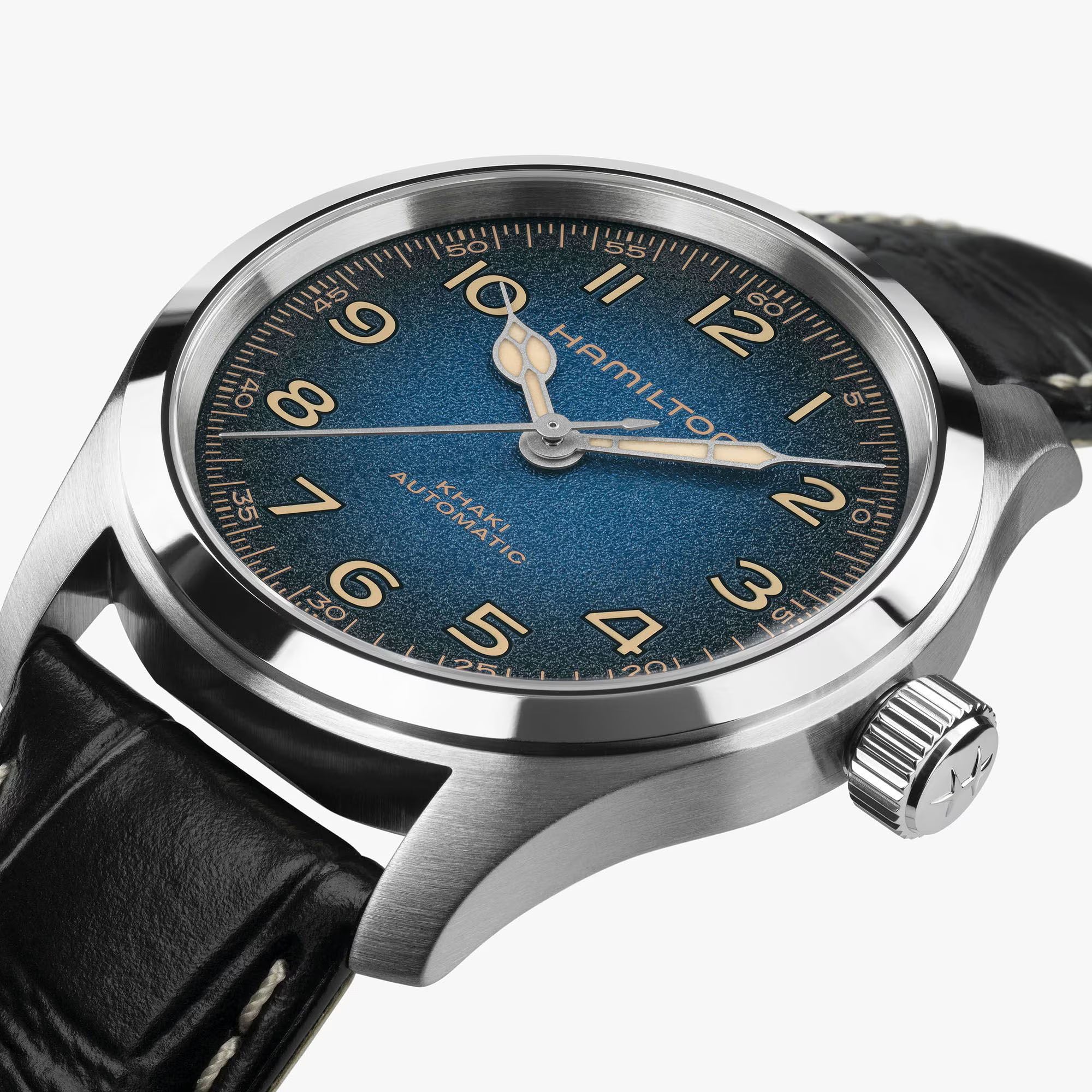 Khaki Field Murph 38 Blue | 38mm, Leather, Men's Watch