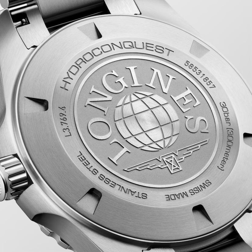 HydroConquest | 42mm, Stainless Steel, Black Dial