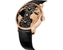 The World Is Yours Dual Time Zone | 43mm, Rose Gold Case, Leather Strap