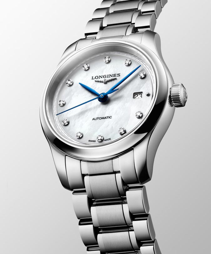 Master | 30mm, Stainless Steel, White mother-of-pearl Dial,  Womens Watch