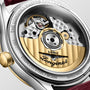 Master | 34mm, Stainless Steel and 18K Yellow Gold, White mother-of-pearl Dial, Bordeaux Alligator Leather, Womens Watch