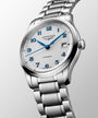 Master | 39mm, Stainless Steel, Silver "barleycorn" Dial, Mens Watch