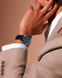 Master | 39mm, Stainless Steel, Blue "barleycorn" Dial, Blue Alligator Leather, Mens Watch