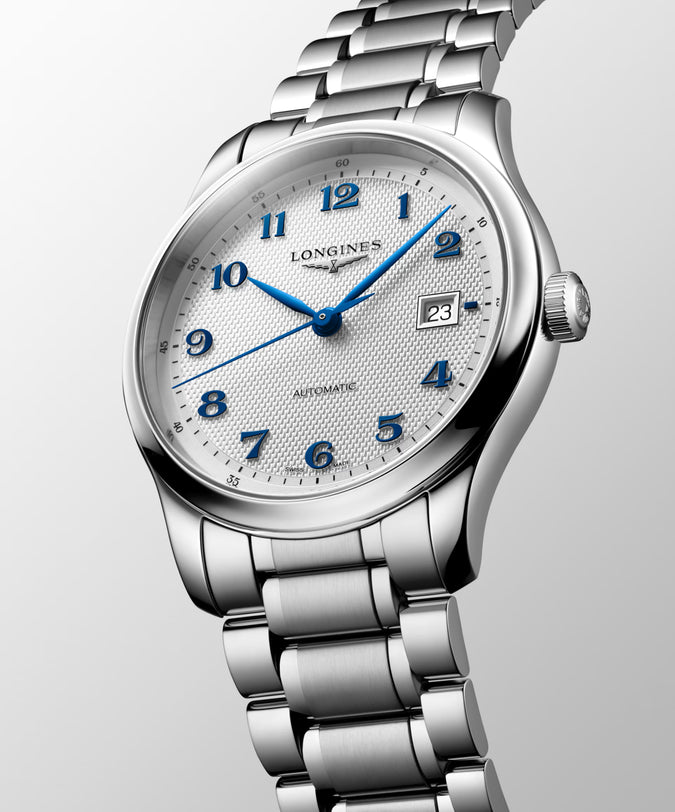Master | 41mm, Stainless Steel, Silver "barleycorn" Dial, Mens Watch