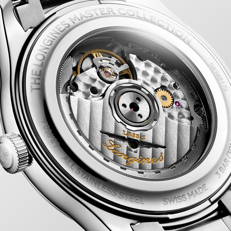 Master | 41mm, Stainless Steel, Silver "barleycorn" Dial, Mens Watch