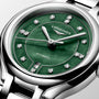 PrimaLuna | 30mm, Stainless Steel, Vivid Green mother-of-pearl Dial, Womens Watch
