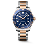 HydroConquest | 42mm, Stainless Steel and Red PVD, Blue Dial
