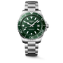 HydroConquest | 42mm, Stainless Steel, Green Dial
