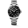 HydroConquest | 42mm, Stainless Steel, Black Dial