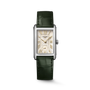 DolceVita | 37mm, Stainless Steel, Ivory Gilt "flinqué" Dial, Olive Green Alligator Leather Strap, Womens Watch