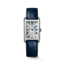 DolceVita | 37mm, Stainless Steel, Silver "flinqué" Dial, Midnight Blue Alligator Leather Strap, Womens Watch